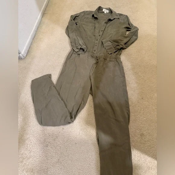 Cloth & Stone Olive Green Women's Jumpsuit - Picture 3 of 5